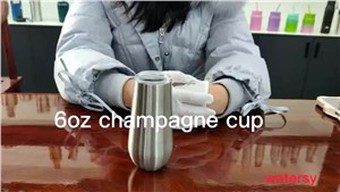 Cốc thép không gỉ đôi tường 6oz