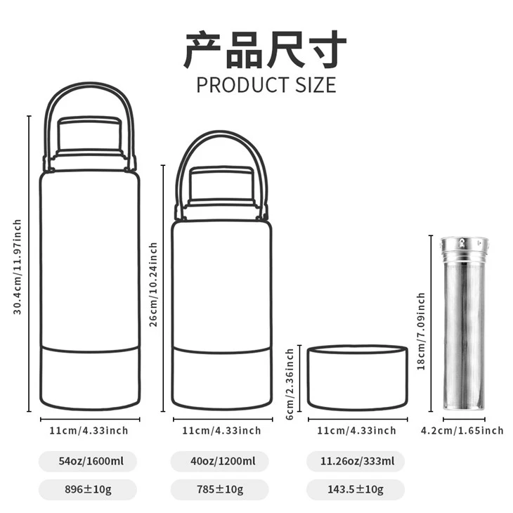 Travel Mug With Handle With Storage Container New Item 2023 Water Bottle